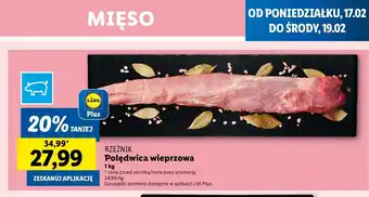 Lidl Polędwica wieprzowa Rzeźnik Codzienna Dostawa oferta