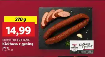 Lidl Kiełbasa z gęsiną Pikok Od Krajana oferta