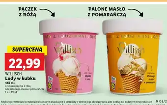 Lidl Lody o smaku palonego masła z pomarańczą Willisch oferta