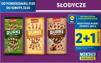 Lidl Rurki z kremem czekoladowym Sondey oferta