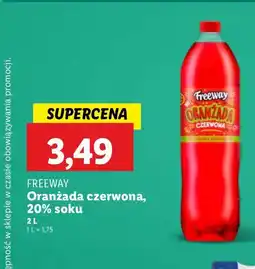 Lidl Oranżada czerwona Freeway oferta