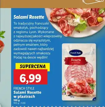 Lidl Salami rosette French Style oferta