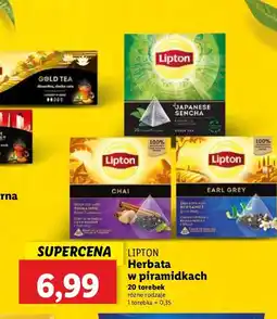 Lidl Herbata japanese sencha Lipton oferta