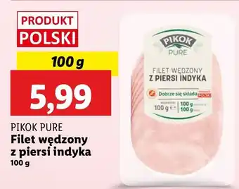 Lidl Filet wędzony z piersi indyka Pikok Pure oferta