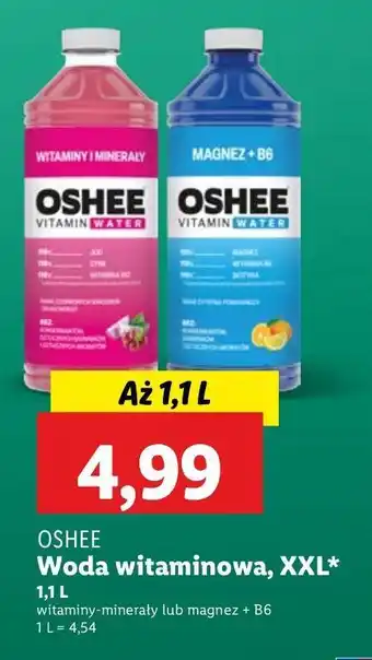 Lidl Napój witaminy i minerały Oshee Vitamin Water oferta