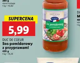 Lidl Sos pomidorowy z przyprawami Duc De Coeur oferta