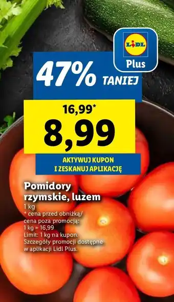 Lidl Pomidory rzymskie oferta