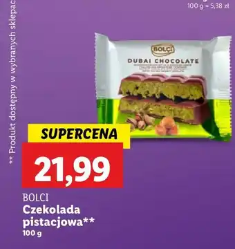 Lidl Czekolada pistacjowa Bolci oferta