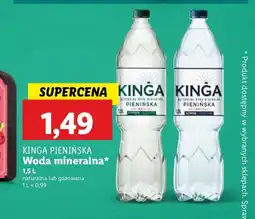 Lidl Woda naturalna Kinga Pienińska oferta