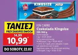 Lidl Czekolada kingsize neo Fin Carre oferta