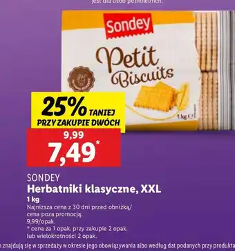 Lidl Herbatniki klasyczne Sondey oferta