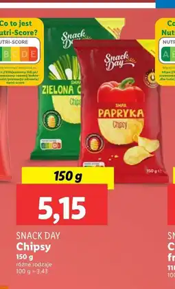 Lidl Chipsy paprykowe Snack Day oferta