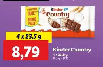 Lidl Baton Kinder Country oferta