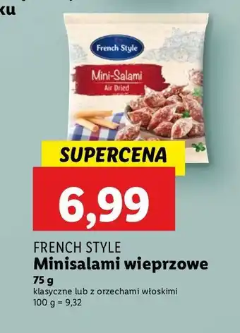 Lidl Mini salami klasyczne French Style oferta