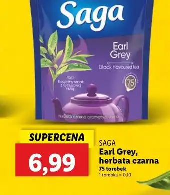 Lidl Herbata ekspresowa earl grey Saga oferta