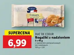 Lidl Croissant z nadzieniem pomarańczowym Duc De Coeur oferta