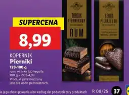 Lidl Pierniki nadziewane w czekoladzie tequilia gold Kopernik oferta