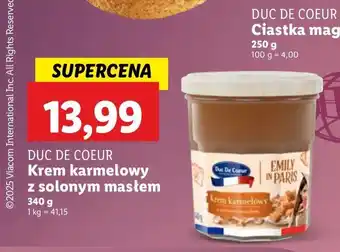 Lidl Krem karmelowy z solonym masłem Duc De Coeur oferta