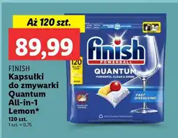 Lidl Kapsułki do zmywarki lemon Finish Quantum oferta