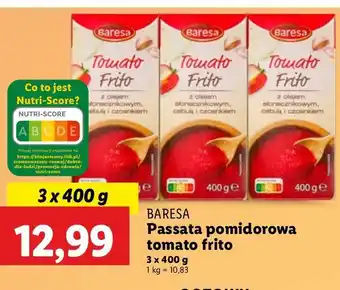 Lidl Passata pomidorowa Baresa oferta