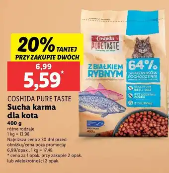 Lidl Karma dla kota z białkiem rybnym Coshida Pure Taste oferta