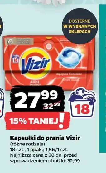 Netto Kapsułki do prania alpejska świeżość Vizir All In One Pods oferta