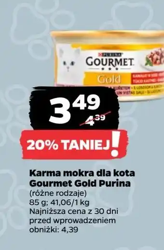 Netto Karma dla kota z łososiem Purina Gourmet Gold oferta