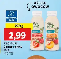 Lidl Jogurt truskawka - banan - owies Pilos pure oferta