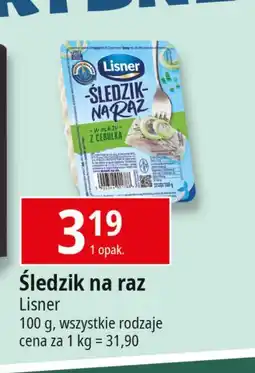 E.Leclerc Z cebulką Lisner śledzik na raz oferta