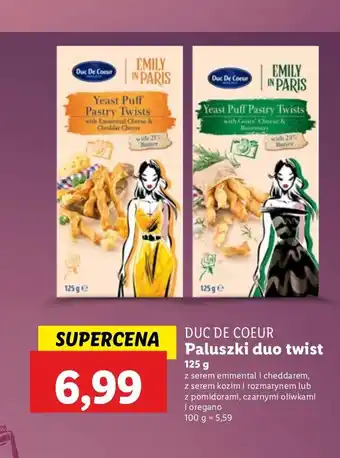 Lidl Paluszki z serem Duc de coeur oferta