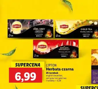 Lidl Herbata english breakfast Lipton oferta