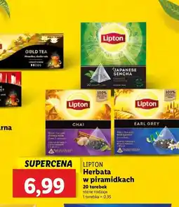 Lidl Herbata czarna z cynamonem z indonezji chai Lipton oferta