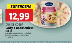 Lidl Lody macaron flavour Duc de coeur oferta