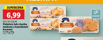 Lidl Ciastka maślane ze śmietanką creme d'isigny i jabłkami Duc de coeur oferta