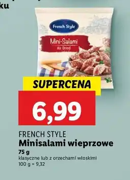 Lidl Mini salami z orzechami włoskimi French style oferta