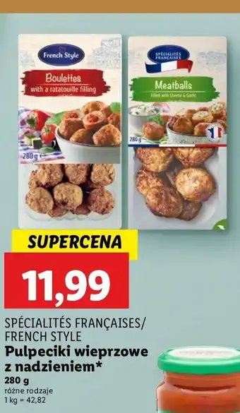 Lidl Pulpeciki nadziewane ratatouille French style oferta