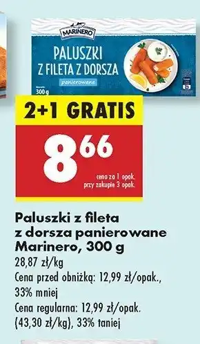 Biedronka Paluszki z fileta z dorsza panierowane Marinero oferta