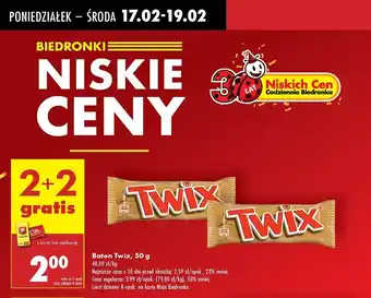 Biedronka Baton Twix oferta