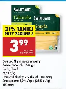 Biedronka Ser edamski Światowid oferta