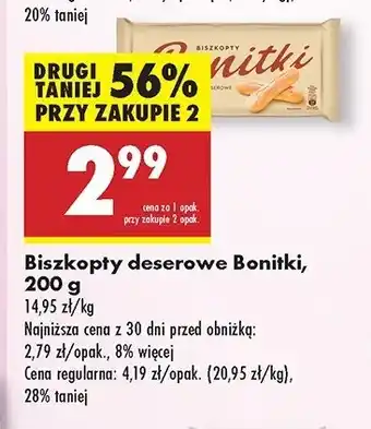 Biedronka Biszkopty deserowe Bonitki oferta