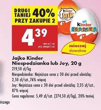 Biedronka Jajko niespodzianka Kinder niespodzianka oferta