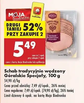 Biedronka Schab wędzony Kraina wędlin oferta