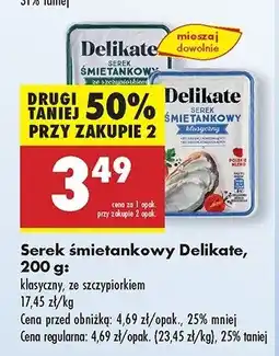 Biedronka Serek śmietankowy ze szczypiorkiem Delikate oferta