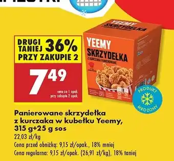 Biedronka Skrzydełka z kurczaka panierowane Yeemy oferta