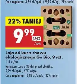 Biedronka Jaja z chowu ekologicznego Gobio oferta