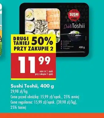 Biedronka Sushi toshii Sushi 4you oferta