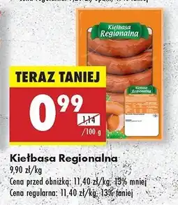 Biedronka Kiełbasa regionalna oferta