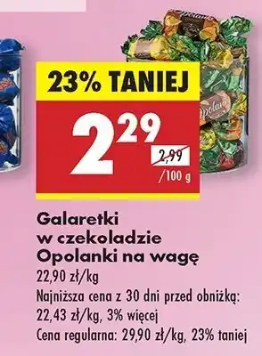 Biedronka Galaretki w czekoladzie Odra opolanki oferta