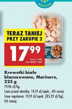 Biedronka Krewetki białe blanszowane Marinero oferta