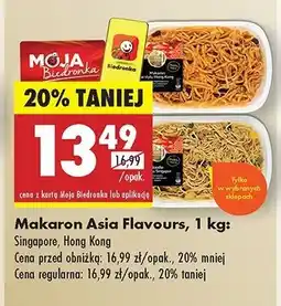 Biedronka Makaron w stylu singapore Asia flavours oferta